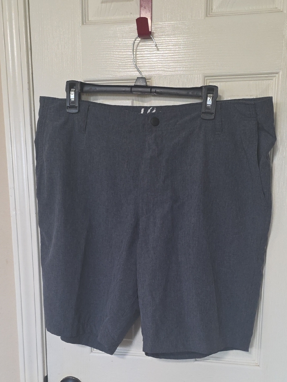 Red Camel Men's Flat Front Charcoal Gray Shorts